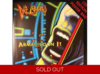 Def Leppard - Armageddon It - The Atomic Mix - UK Limited Edition 2 Track Black Vinyl 7" Poster Bag